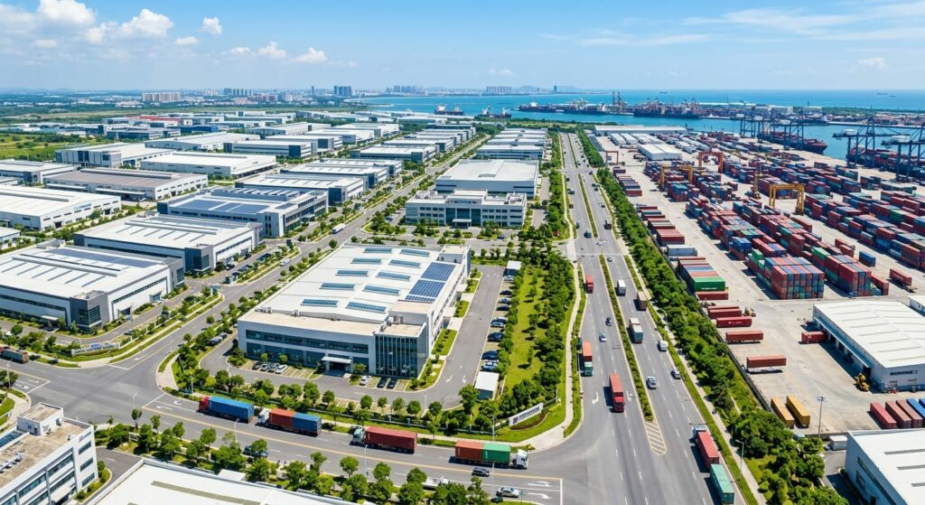Khu chế xuất Linh Trung hiện đại từ trên cao